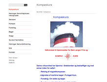 Tablet Screenshot of kompaskurs.dk
